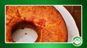Bolo de Fubá com Goiaba
