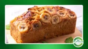 Bolo de banana com pasta de amendoim e cacau