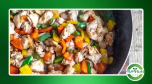 Faça uma receita simples de frango xadrez!