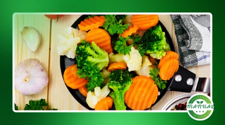 legumes no vapor com sabor