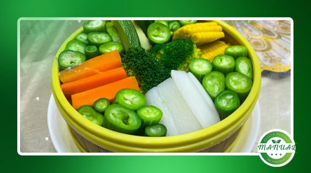 legumes no vapor com sabor