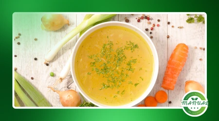 caldo de legumes caseiro