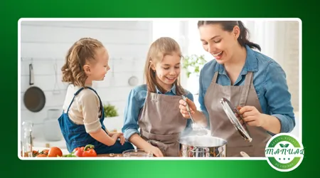 cozinhando com crianças