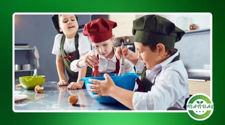 cozinhando com crianças