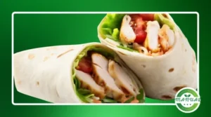 Wrap integral com frango grelhado e molho de iogurte natural