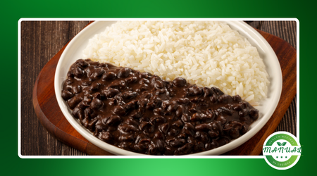 arroz com feijão tradicional brasileiro