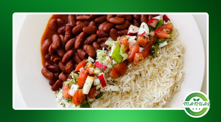arroz com feijão tradicional brasileiro