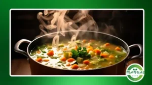 Sopa de legumes com quinoa nutritiva
