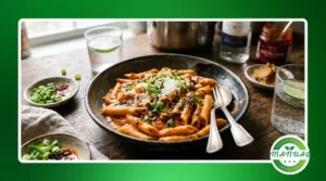 Pasta vodka cremosa com tomate inspirada em receita viral