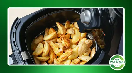 Batata rústica na air fryer crocante