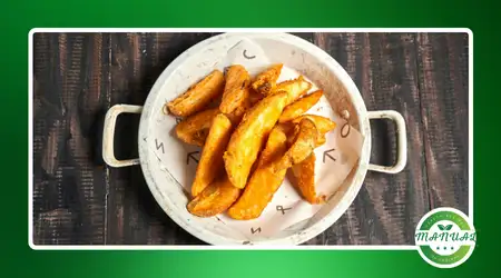 Batata rústica na air fryer crocante