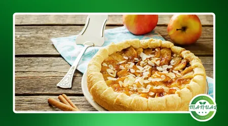 Torta rústica de maçã com canela