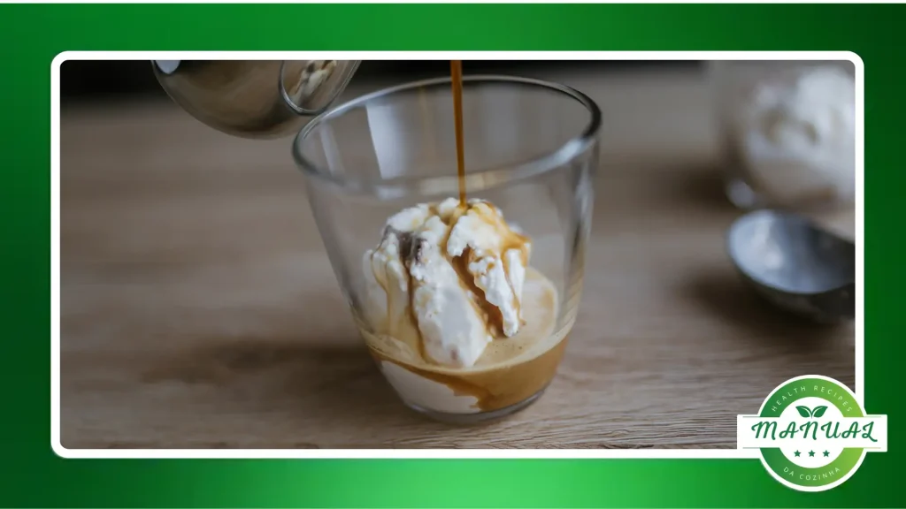 Affogato italiano tradicional