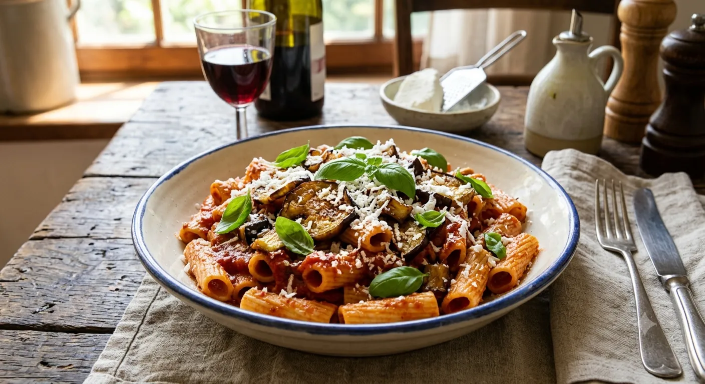 Pasta alla Norma tradicional