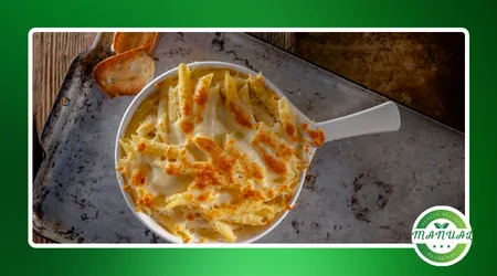Macarrão de panela com queijo derretido