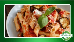 Pasta alla Norma tradicional receita siciliana com berinjela